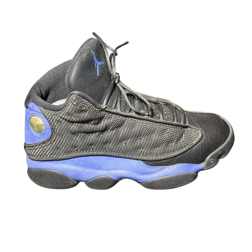 Nike Air Jordan 13 Retro Hyper Royal Black Blue Sneakers 414571-040 Mens 7.5